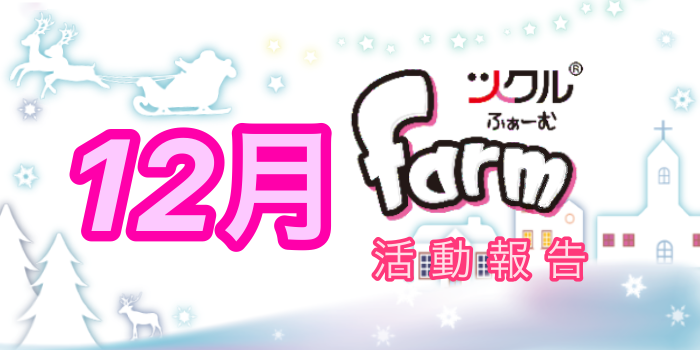 12月☆ツクルfarm活動報告